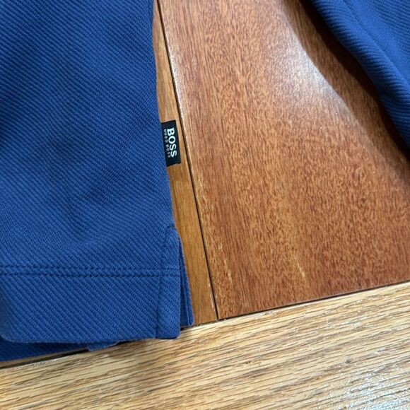Hugo Boss Mens Blue Long Sleeve 1/4 Zip Pullover Jacket Size M - Picture 3 of 10